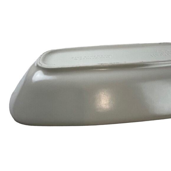 Pfaltzgraff Dishwasher Microwave Save Cream Stonewear Serving Dish Oval Bowl - Picture 11 of 16